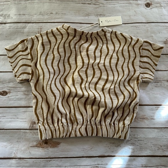Rylee + Cru stripe crop top 6/7 nwt - Picture 3 of 4